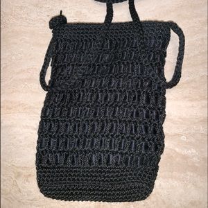 Black Crochet Purse